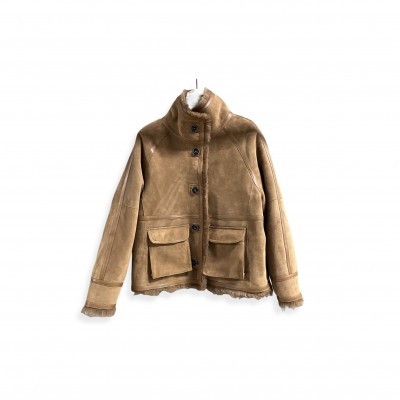 BALENCIAGA REVERSIBLE SHEARLING COAT 